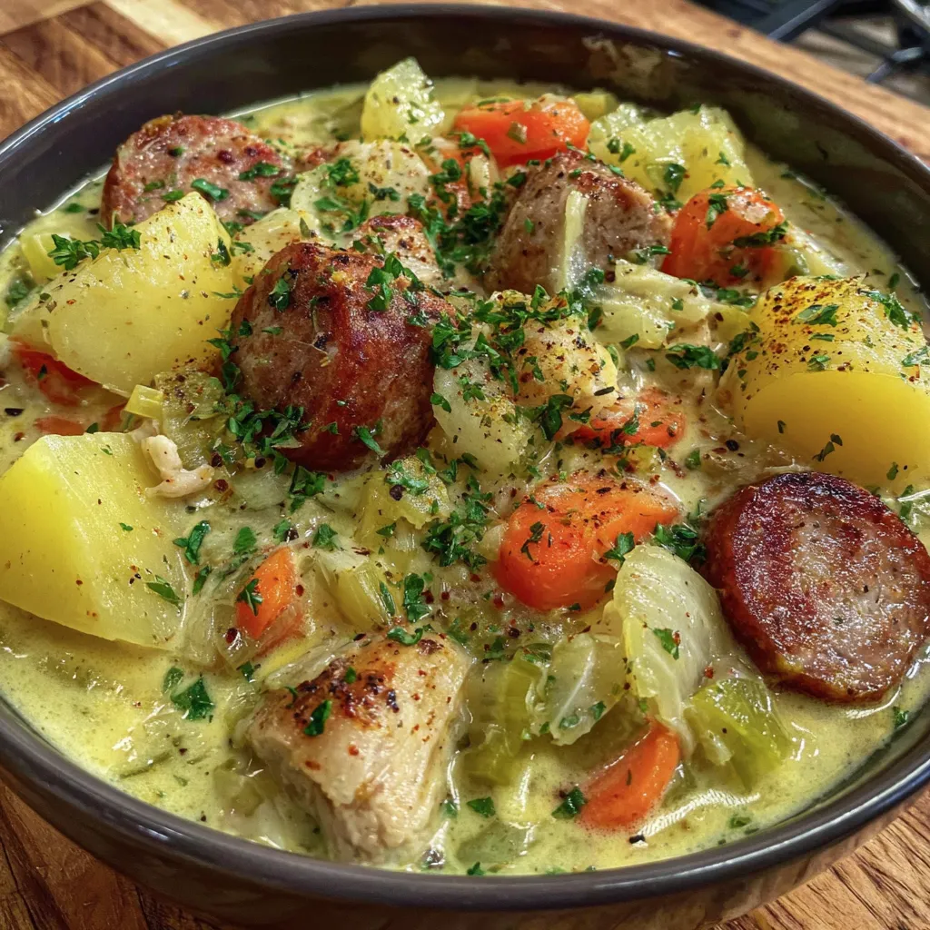 Creamy Chicken Sausage Stew