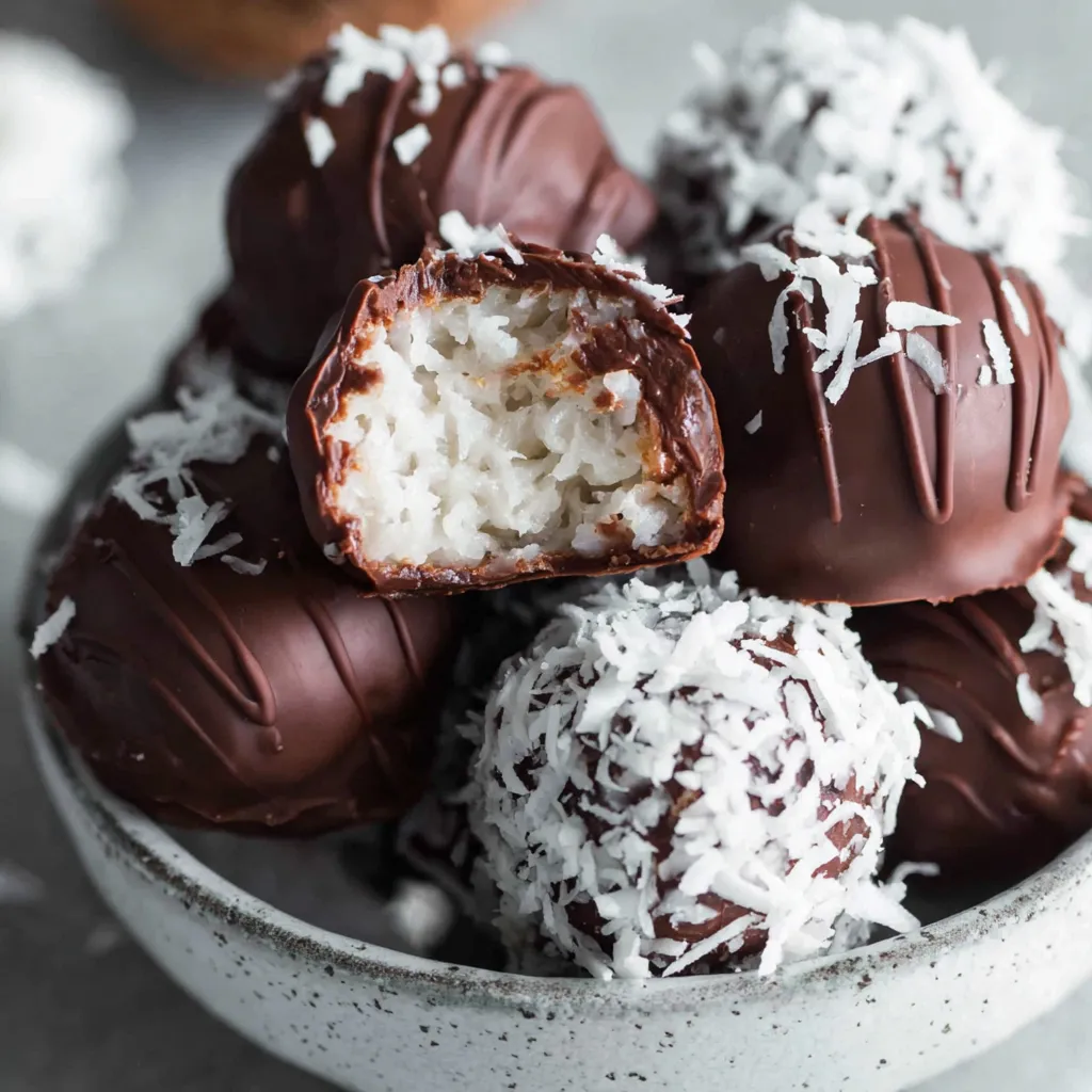 Chocolate Covered Coconut Balls