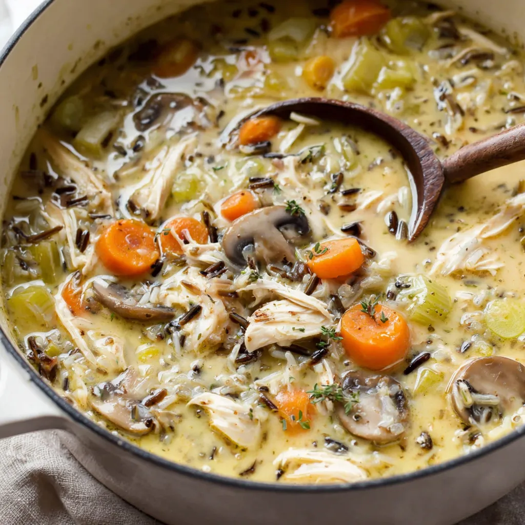 Leftover Turkey Wild Rice Soup