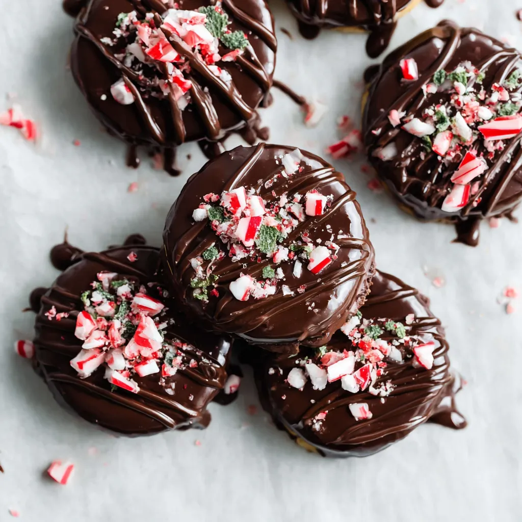 No-Bake Ritz Cracker Thin Mint Cookies