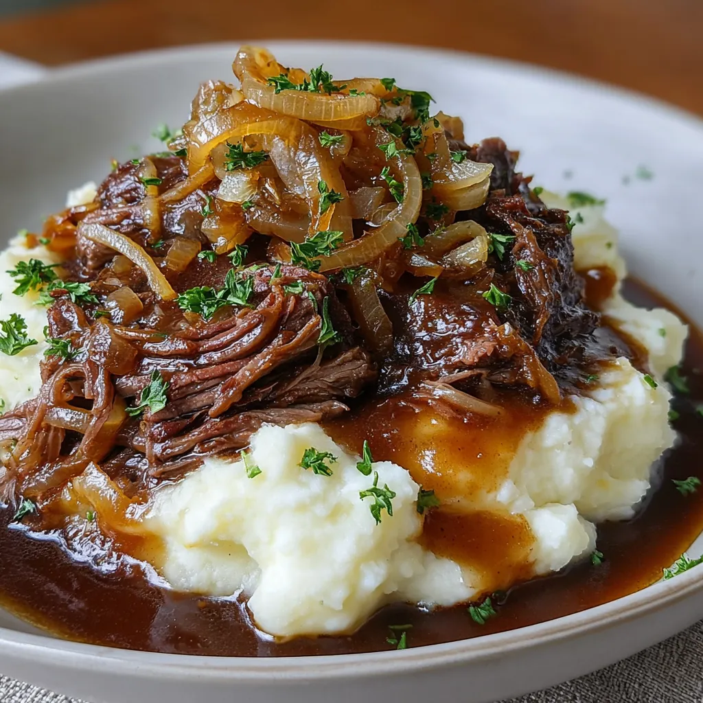 Slow Cooker French Onion Pot Roast