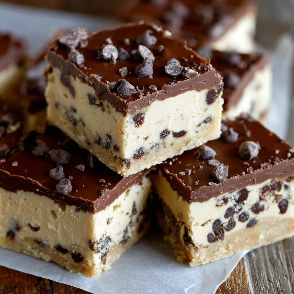 Chocolate Chip Cookie Dough Bars