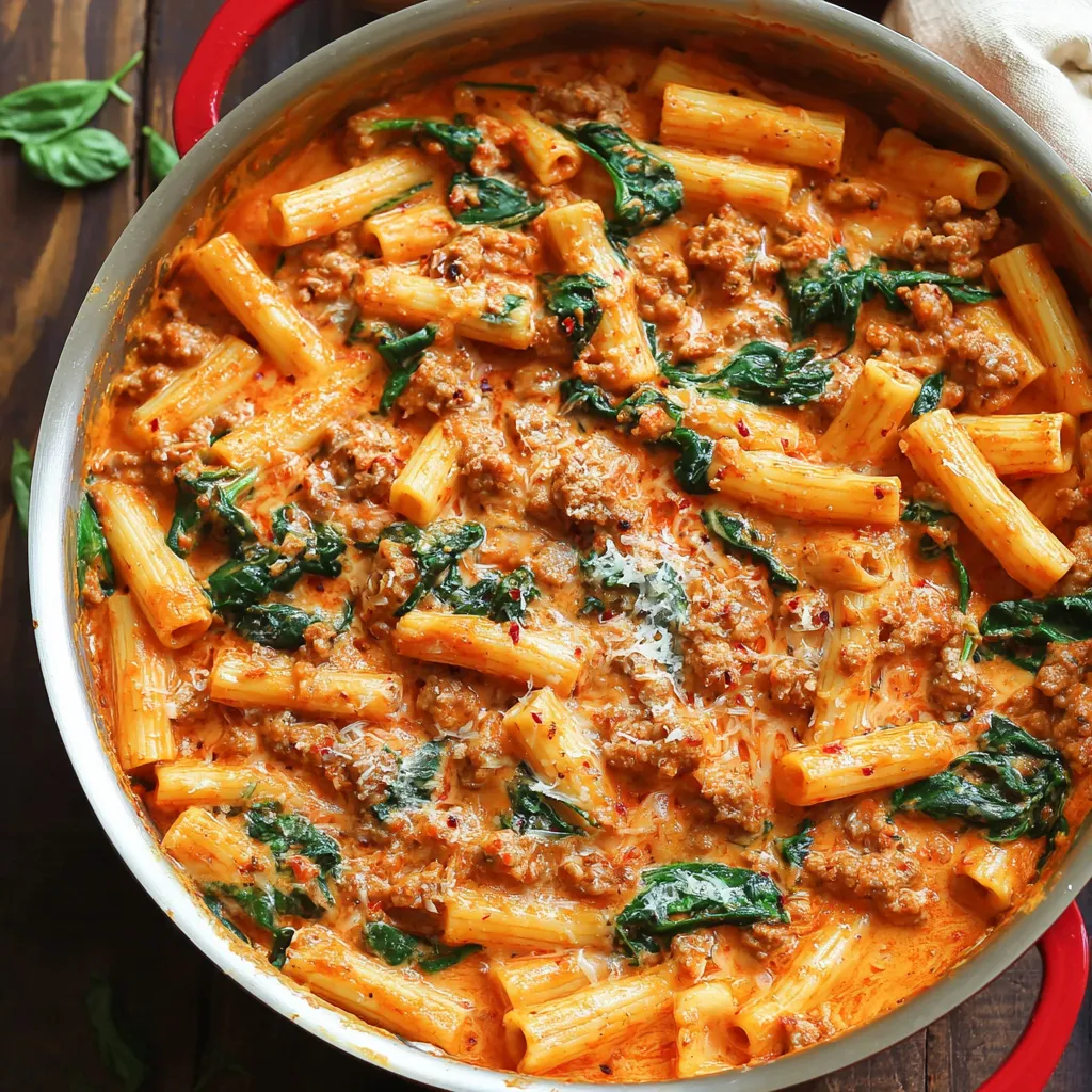 Creamy Sausage Rigatoni (One-Pan, 30-Minute Meal)