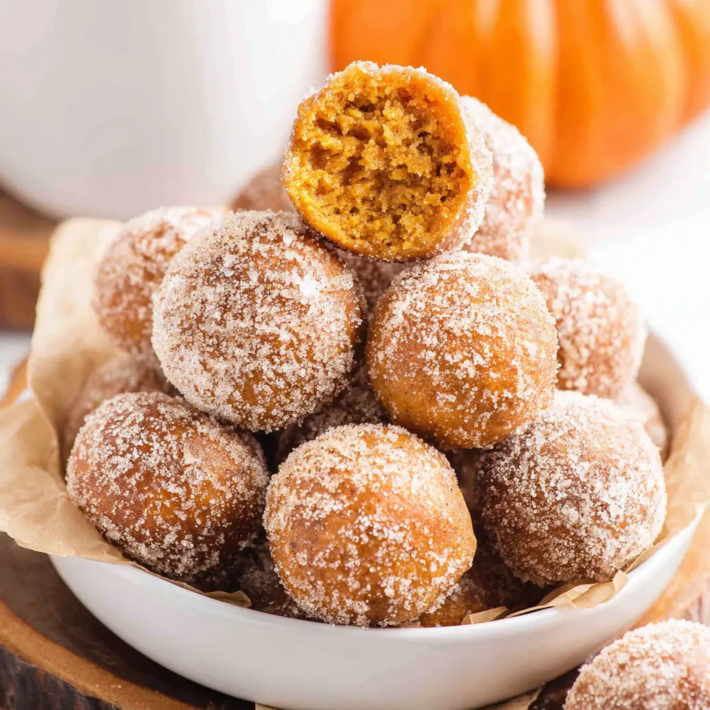 Baked Pumpkin Spice Donut Holes