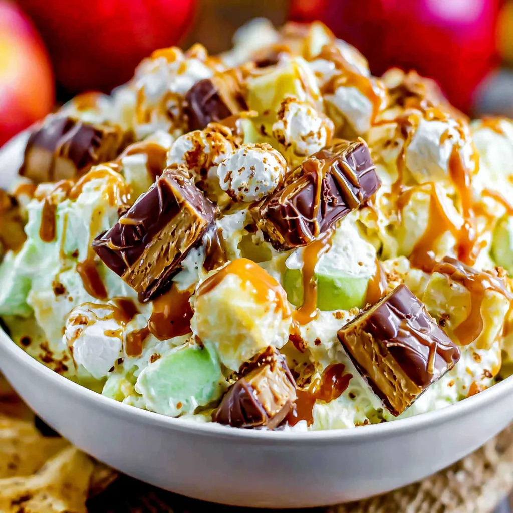Snickers Caramel Apple Salad