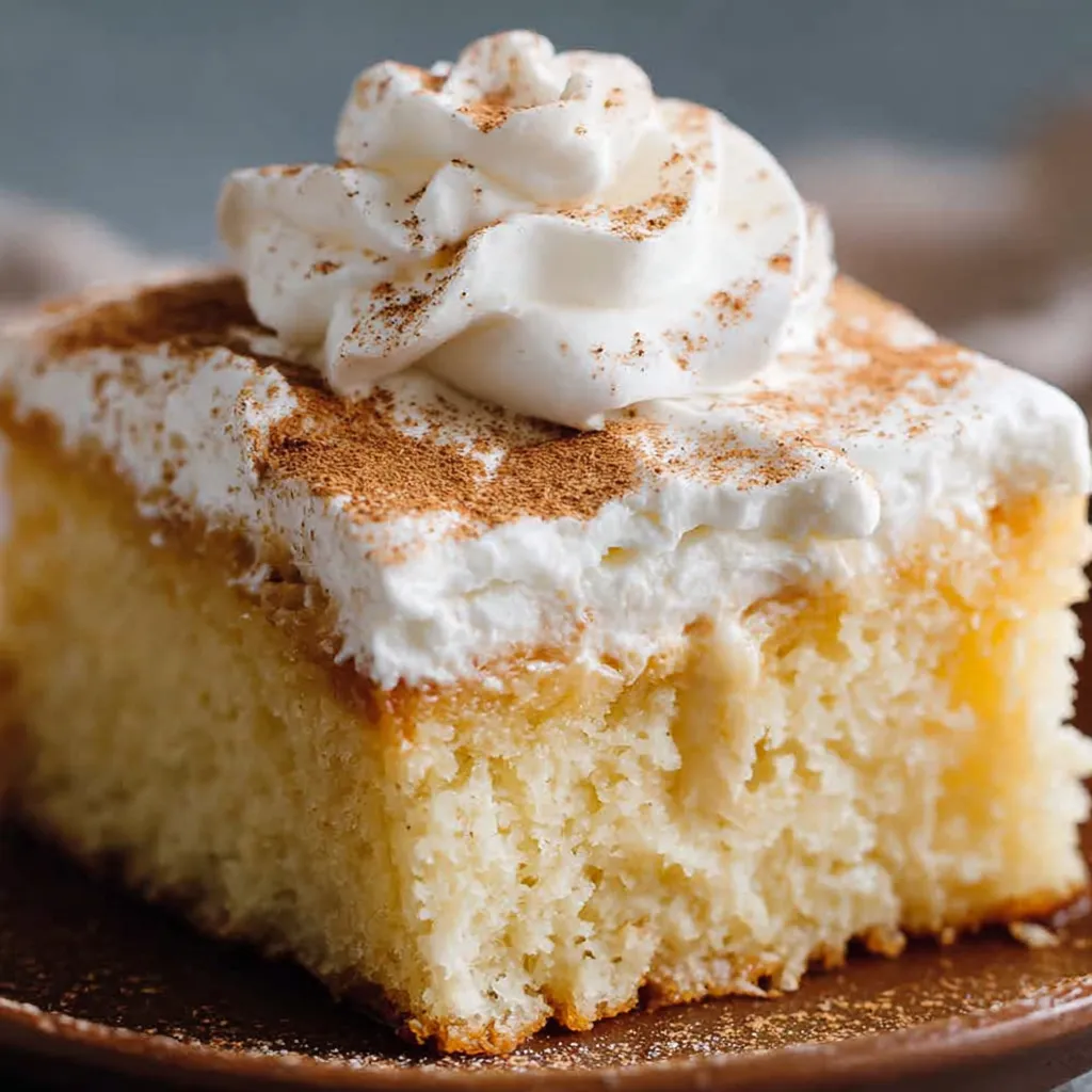 Eggnog Poke Cake