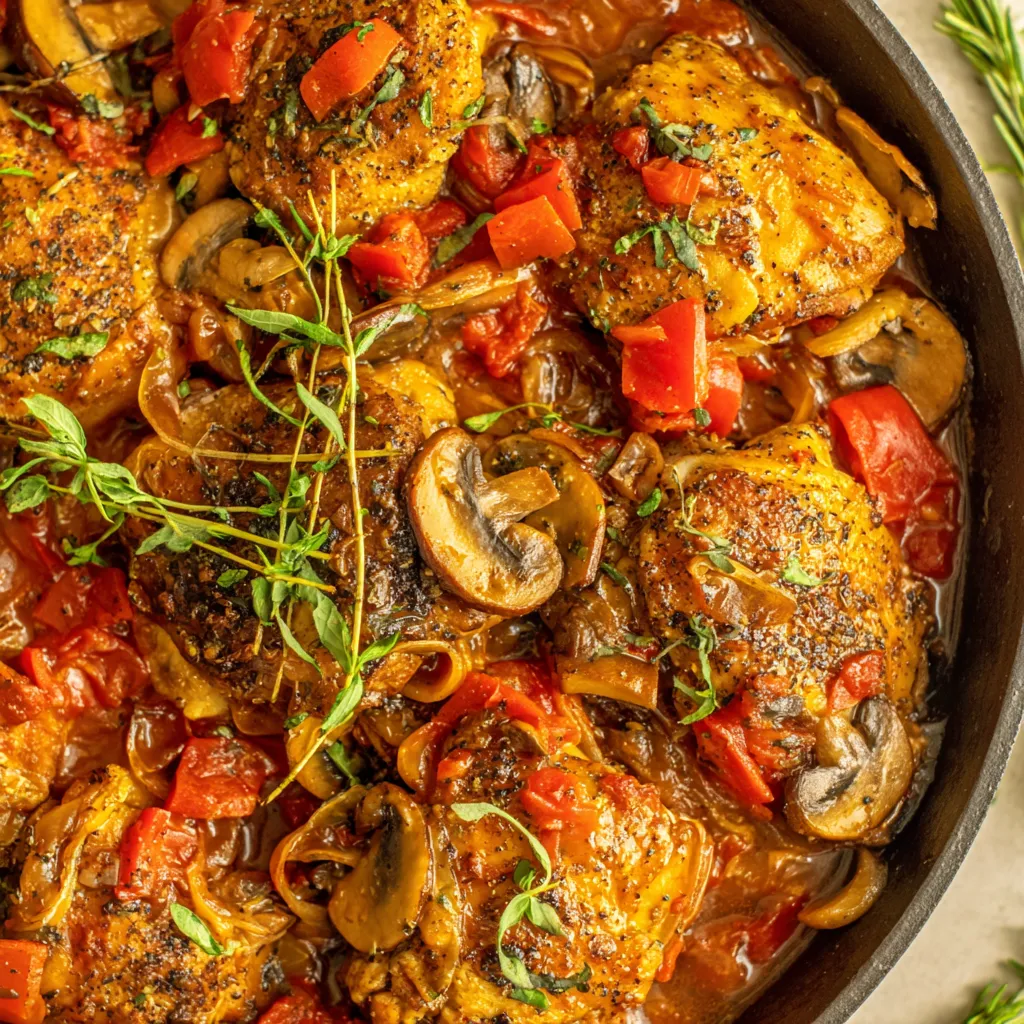Classic Chicken Cacciatore