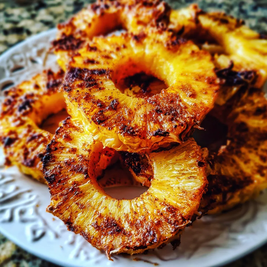 Air Fryer Roasted Pineapple
