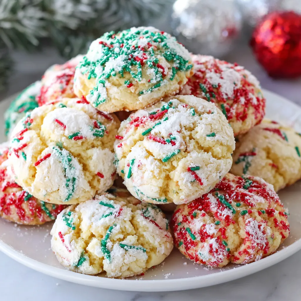 Christmas Ooey Gooey Butter Cookies
