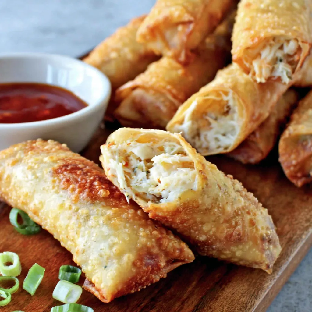 Crab Rangoon Egg Rolls