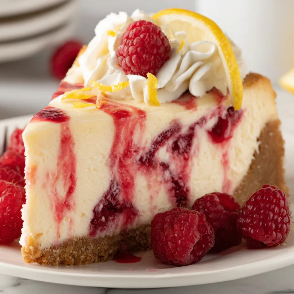 Lemon Raspberry Cheesecake