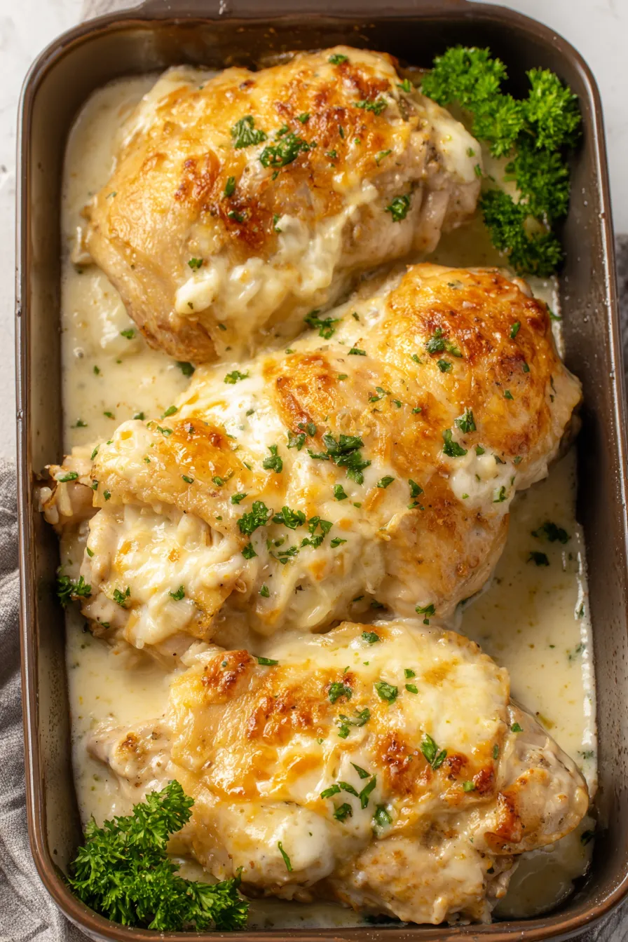 Serving suggestion with mashed potatoes and parsley