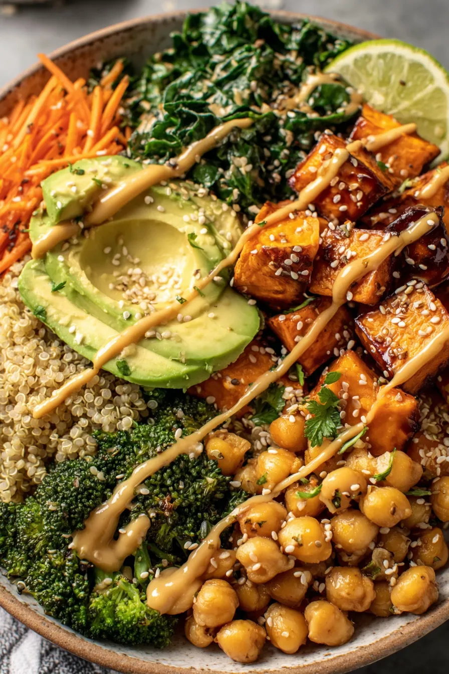 Miso glazed sweet potatoes on baking sheet