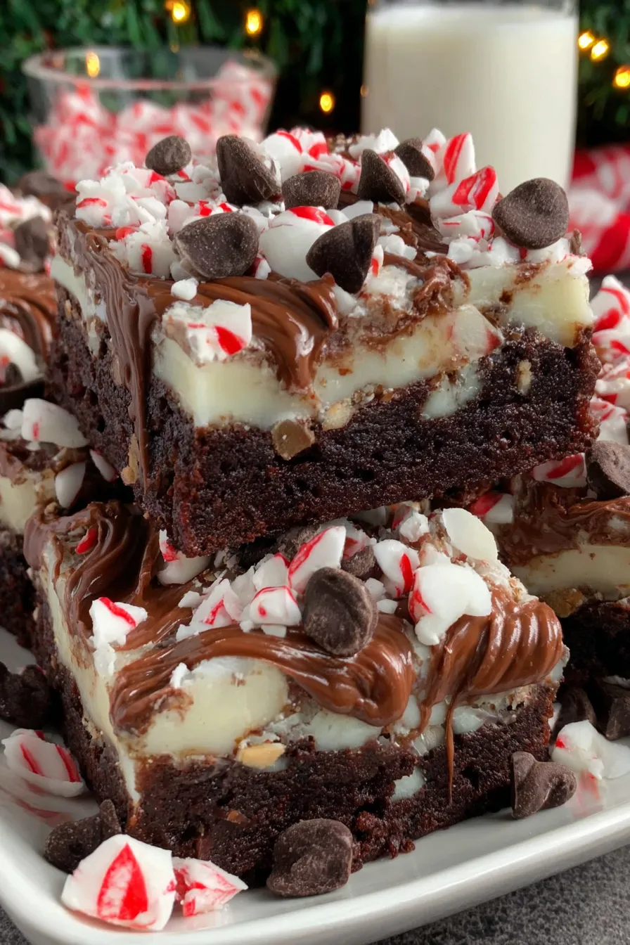 Sliced cake with brittle