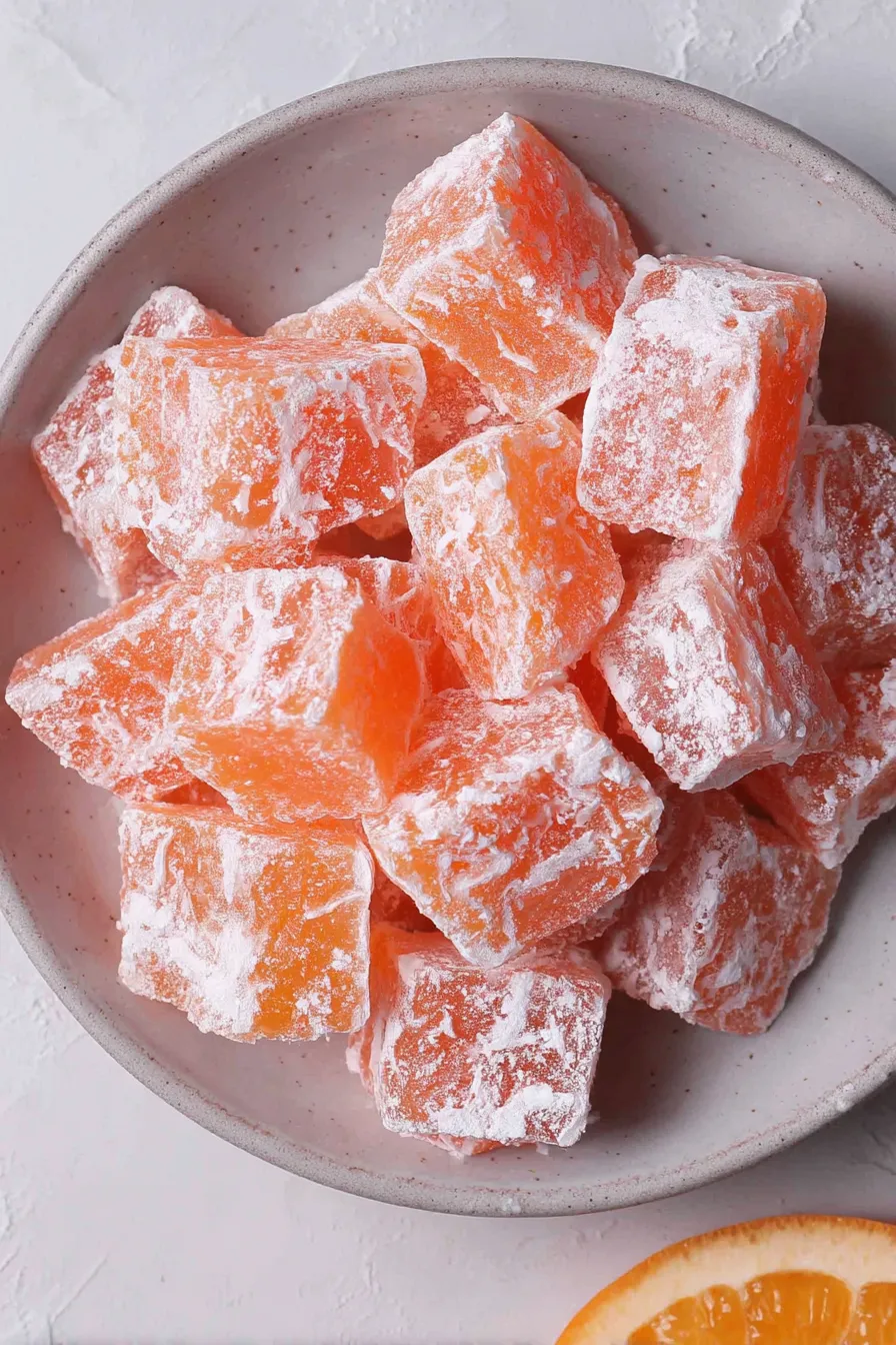 Pouring hot candy syrup into sugar-lined pan