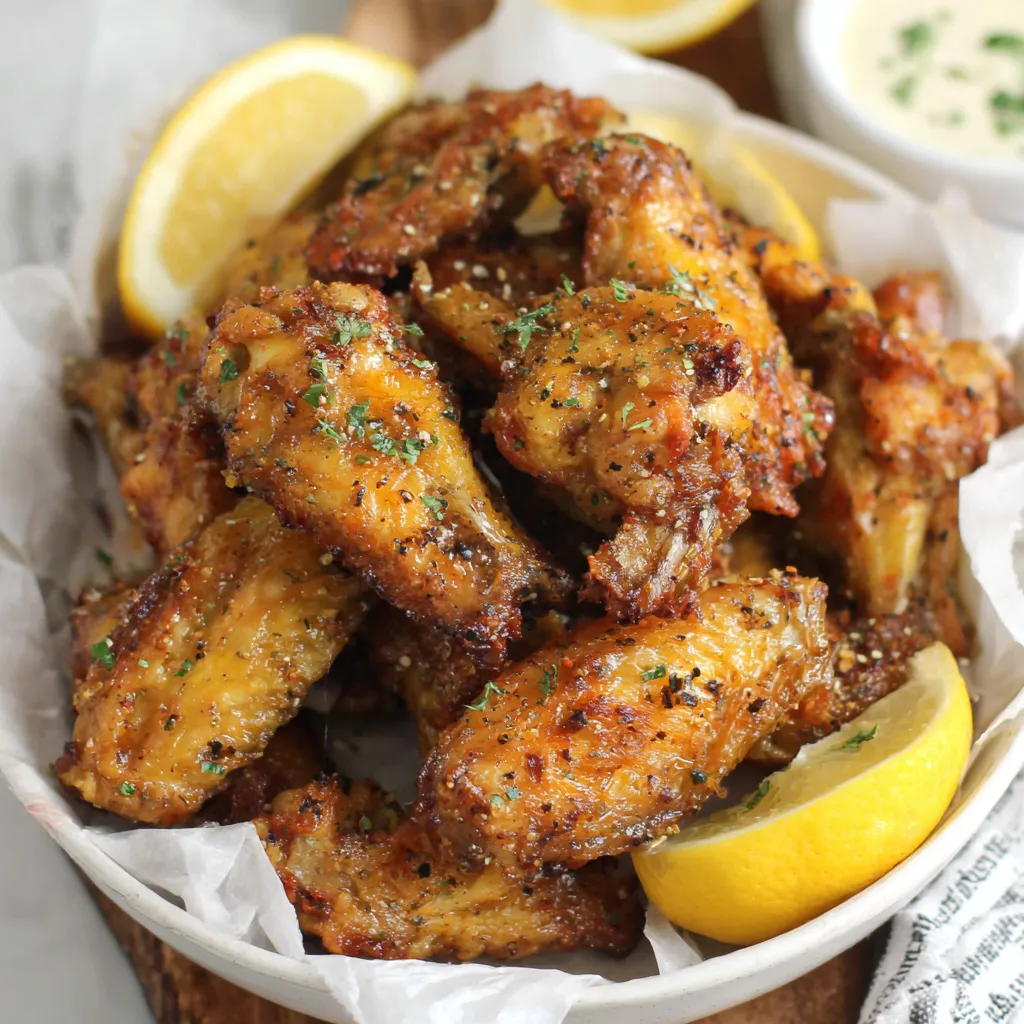 Crisp Lemon Pepper Wings