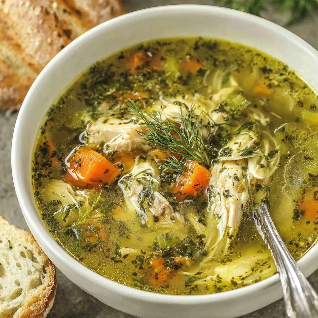 Classic Roasted Chicken Soup