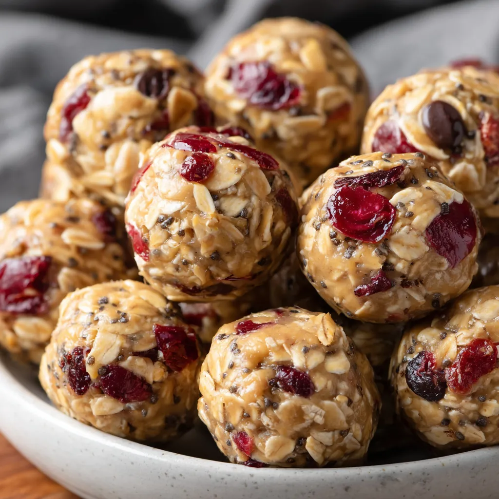 Cranberry Almond Energy Bites