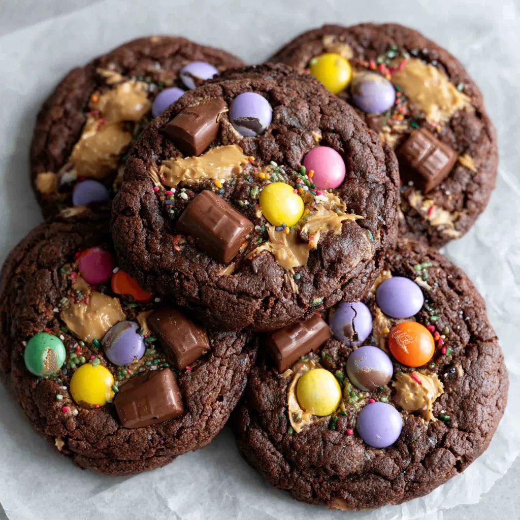 Chocolate Monster Cookies
