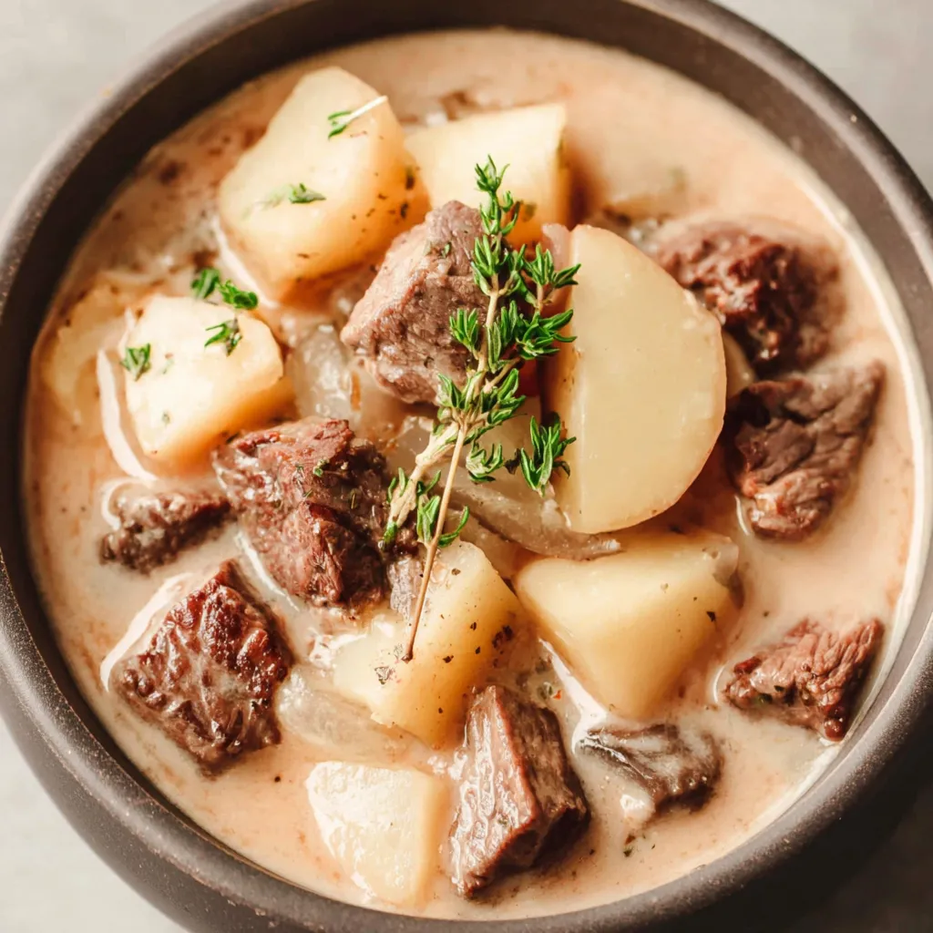 Creamy Steak & Potato Soup