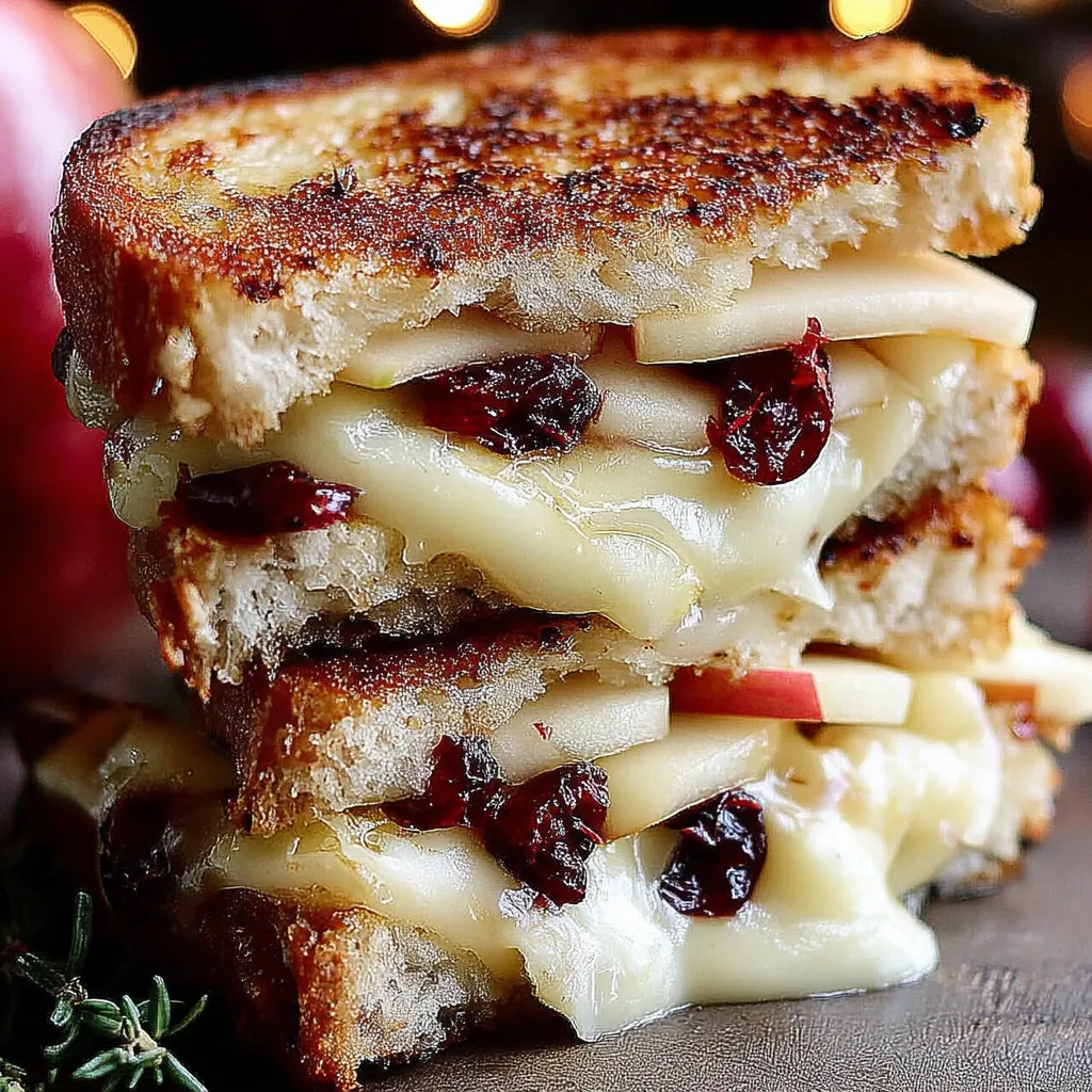 Apple and Cranberry Grilled Cheese