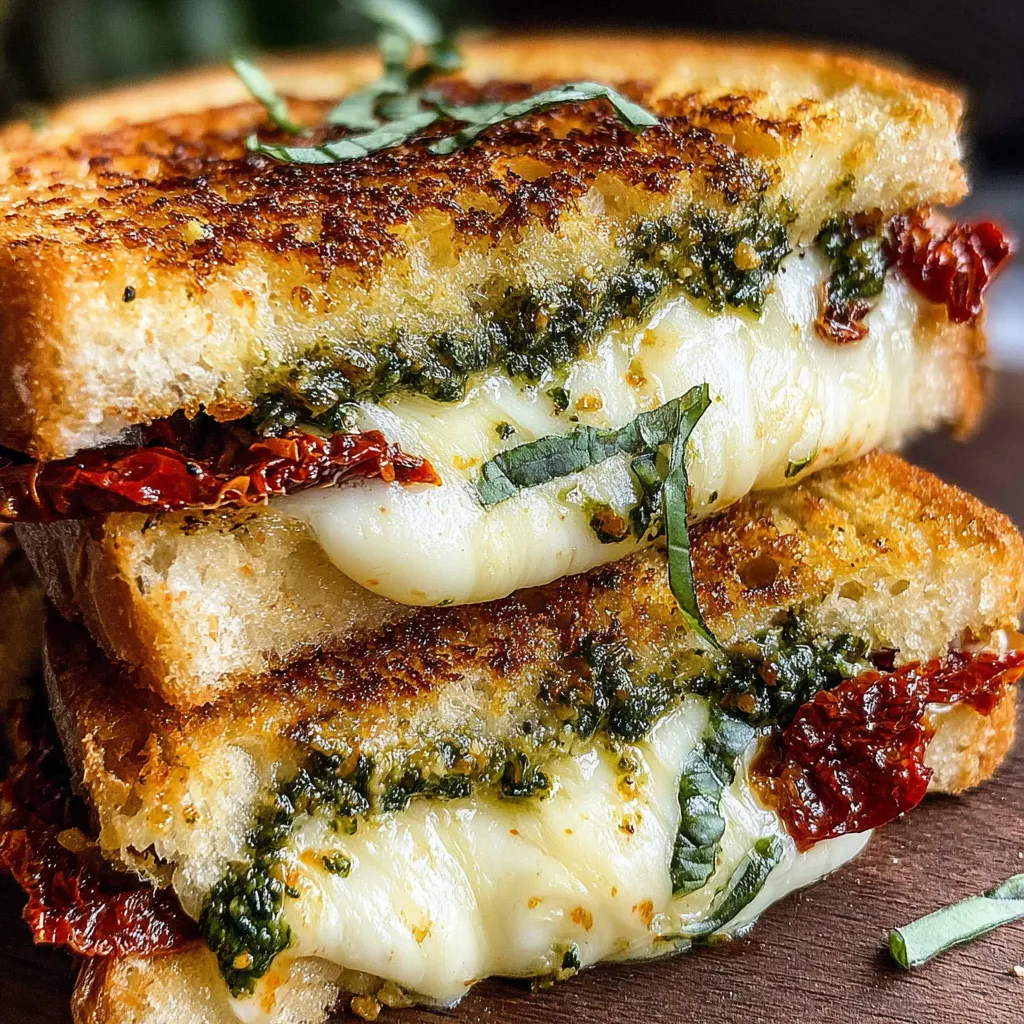 Sun-Dried Tomato Bacon Pesto Grilled Cheese