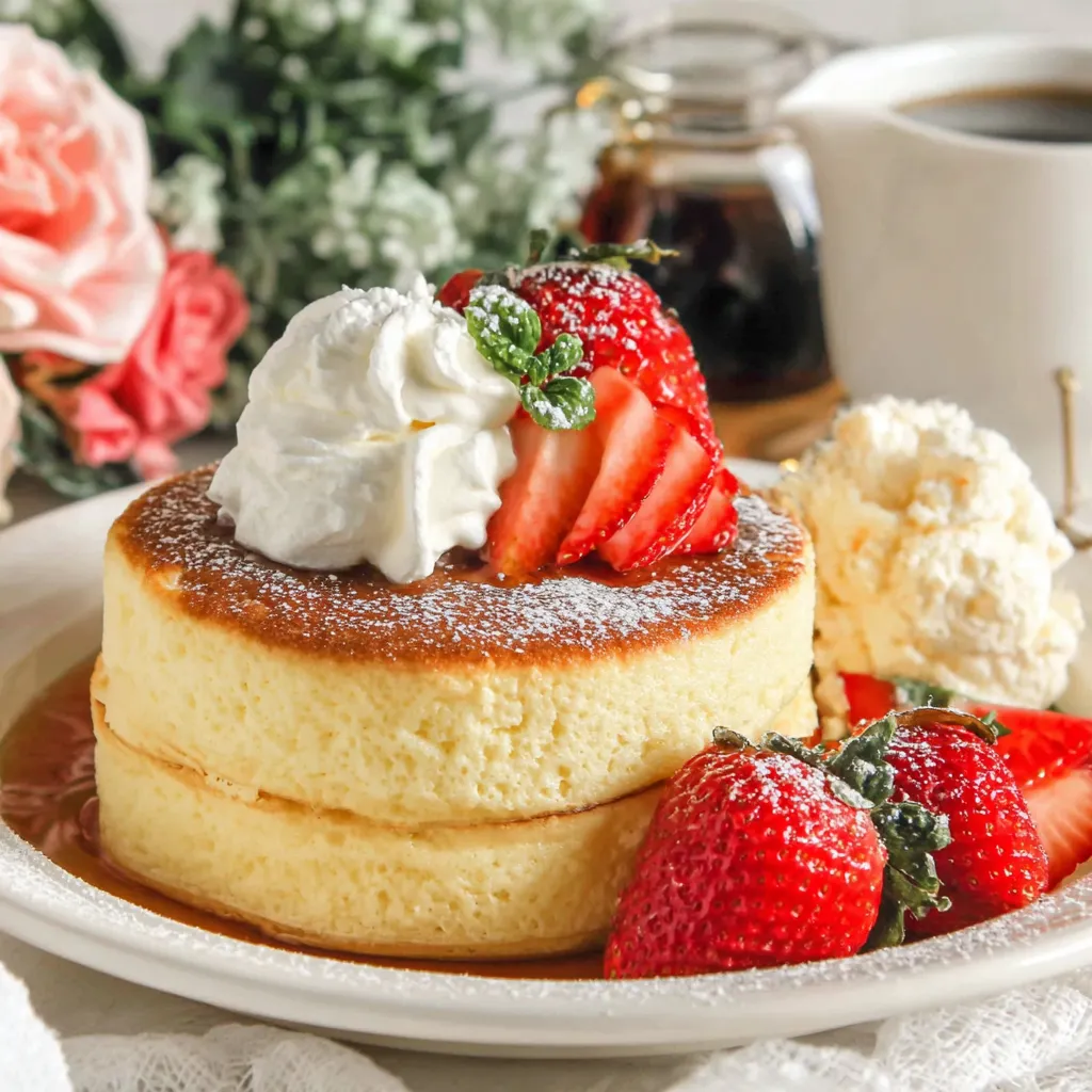 Fluffy Japanese Soufflé Pancakes