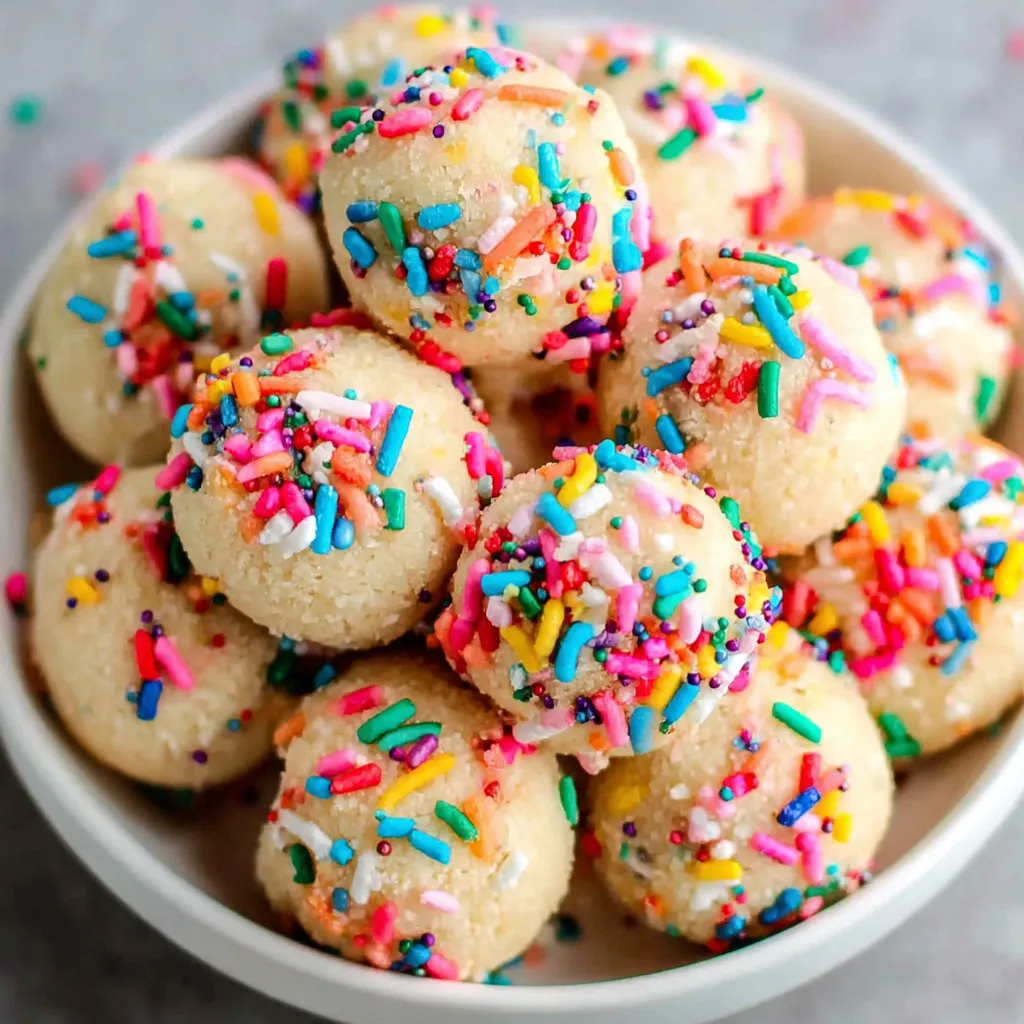 Best Birthday Cake Protein Balls