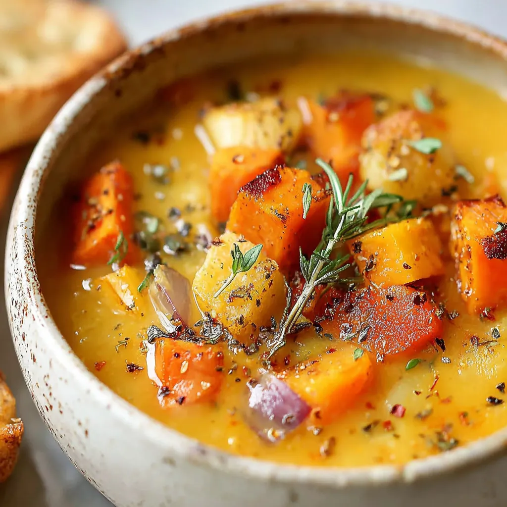 Tasty Roasted Winter Vegetable Soup