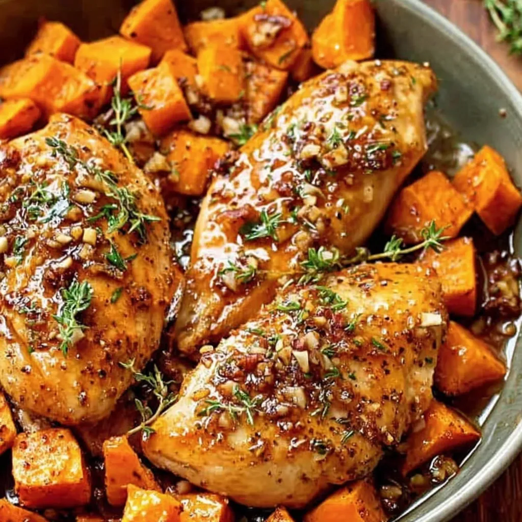Maple Glazed Chicken with Sweet Potatoes for Cozy Comfort