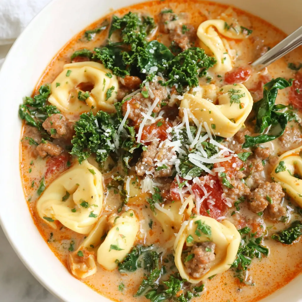 Creamy Tortellini Soup