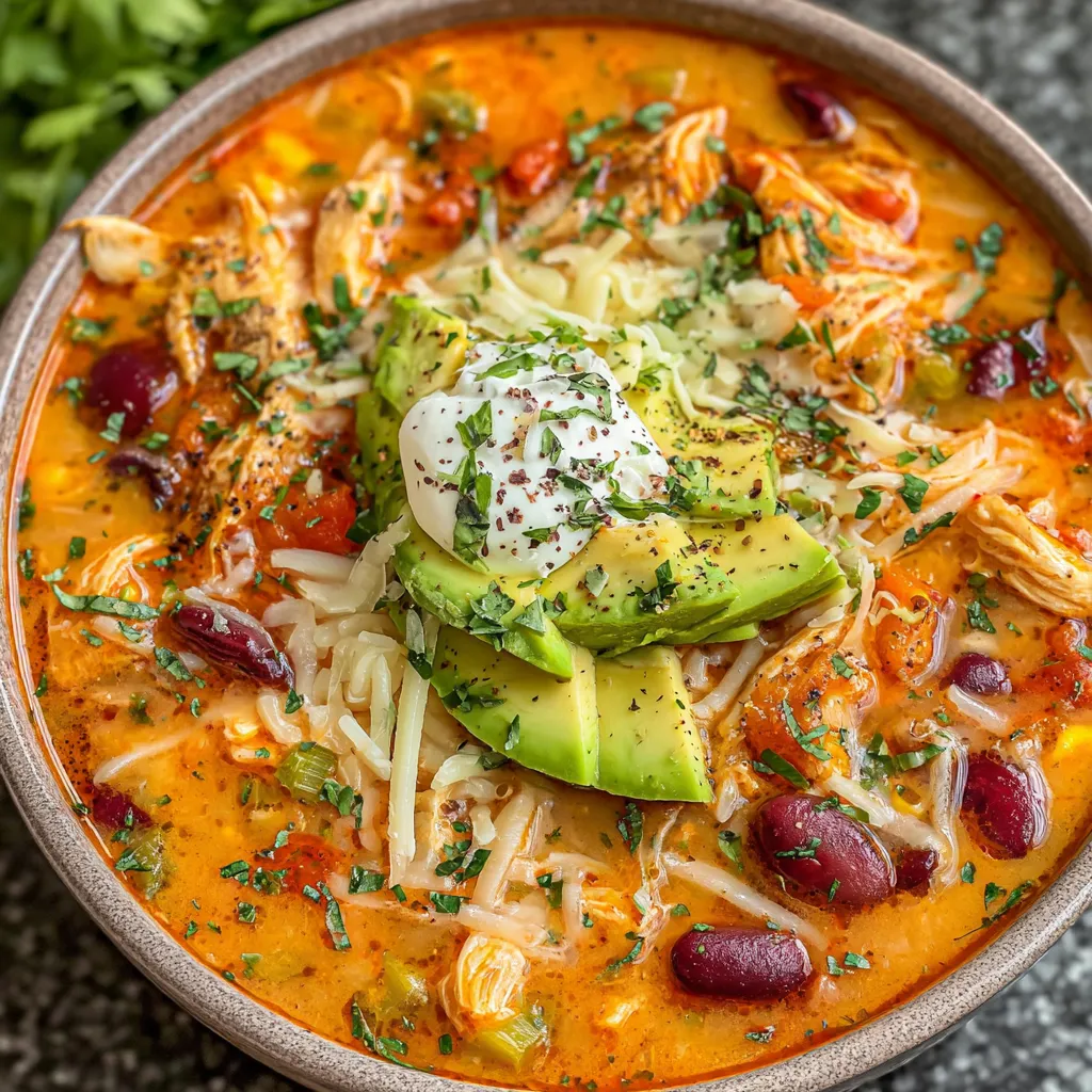 Creamy Chicken Enchilada Soup