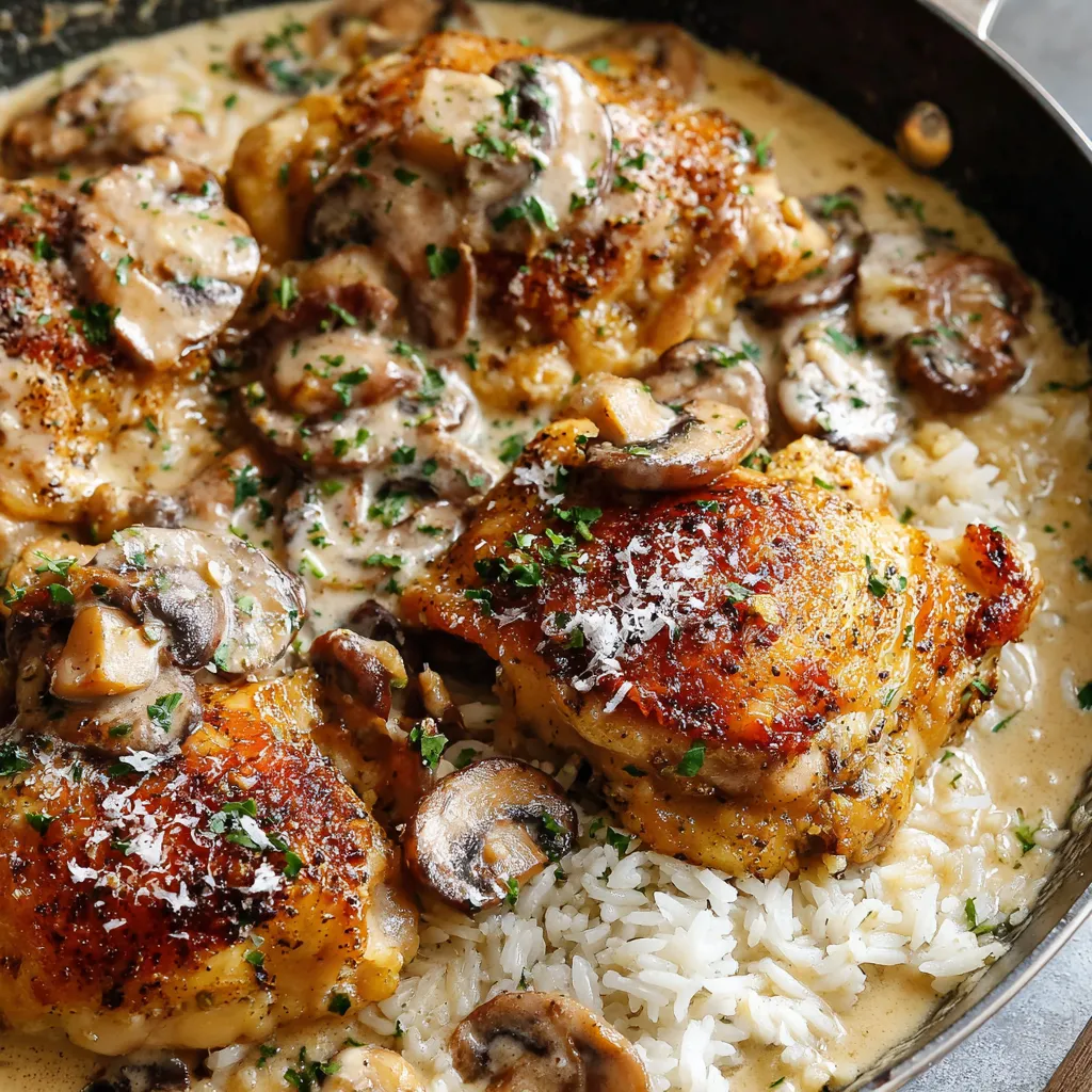 Smothered Chicken and Rice