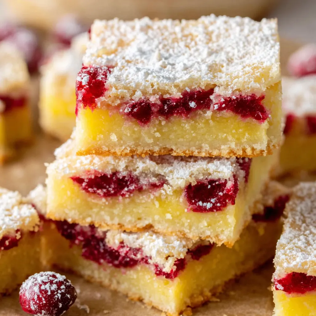 Cranberry Lemon Bars