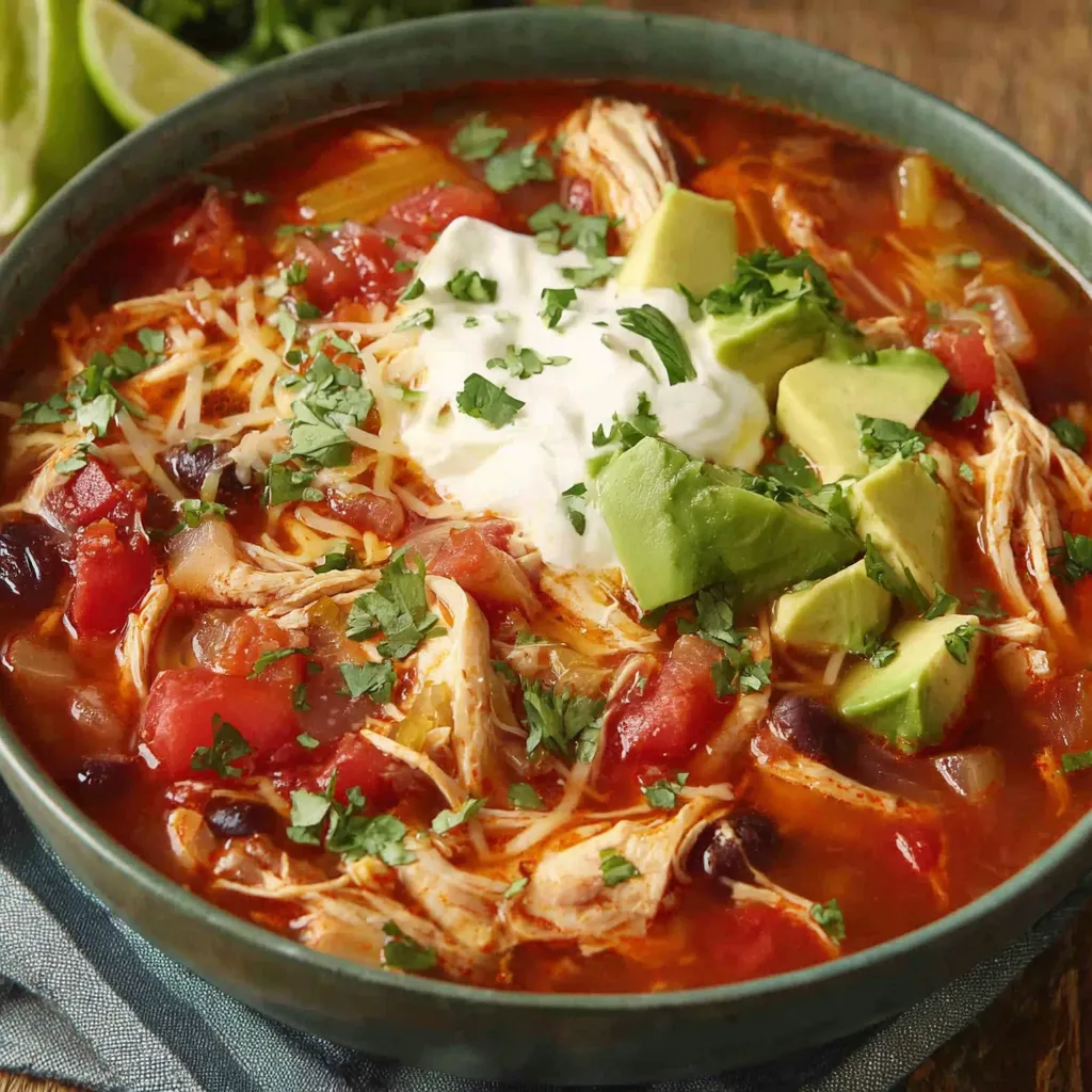 Slow Cooker Chicken Tortilla Soup