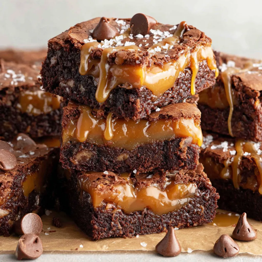 Decadent Caramel Brownies
