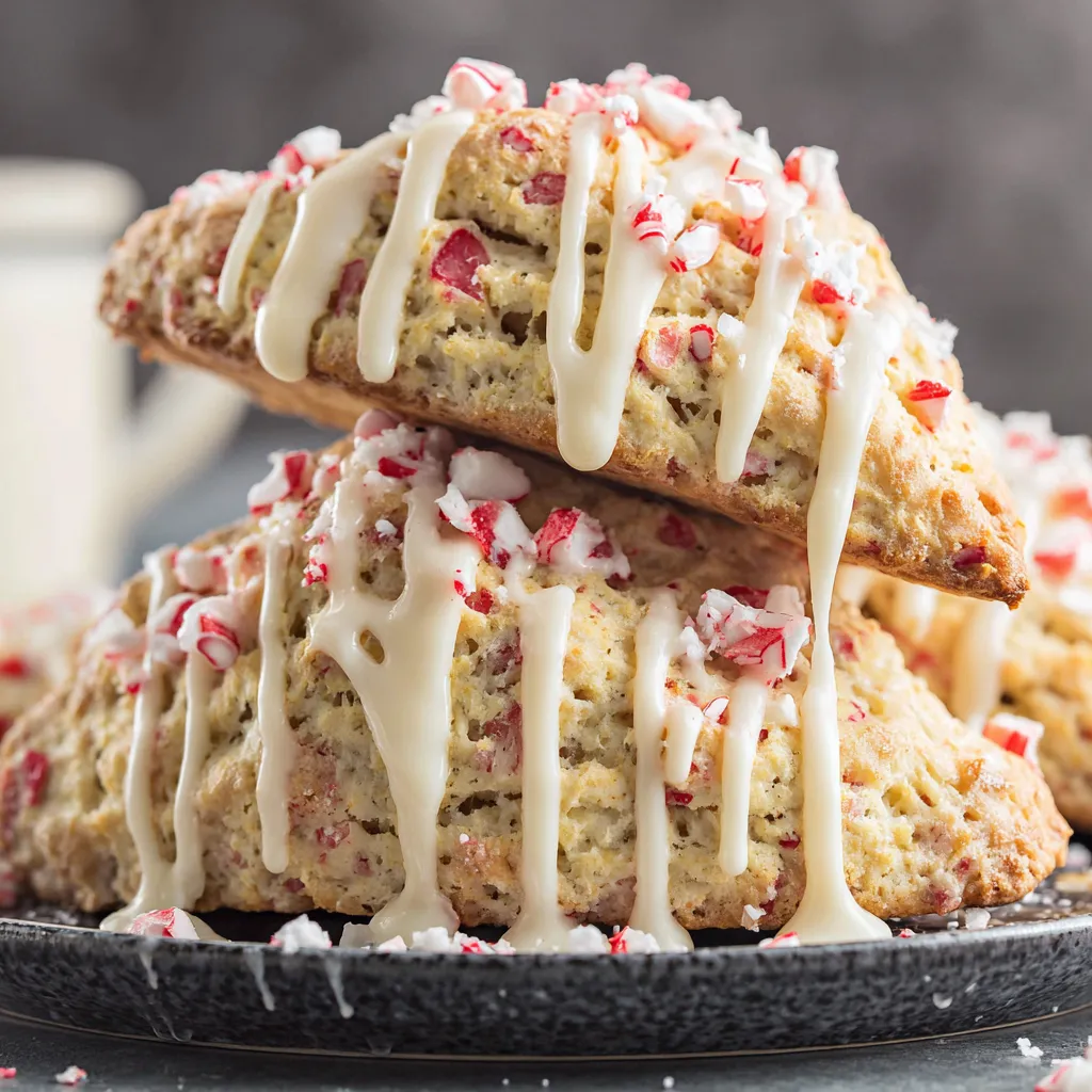 White Chocolate Peppermint Scones