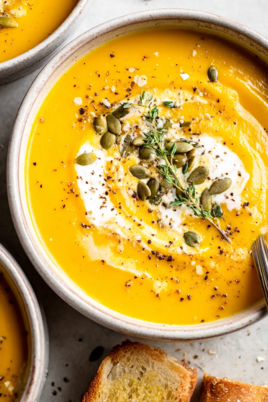 Roasted butternut squash and apples on a sheet pan