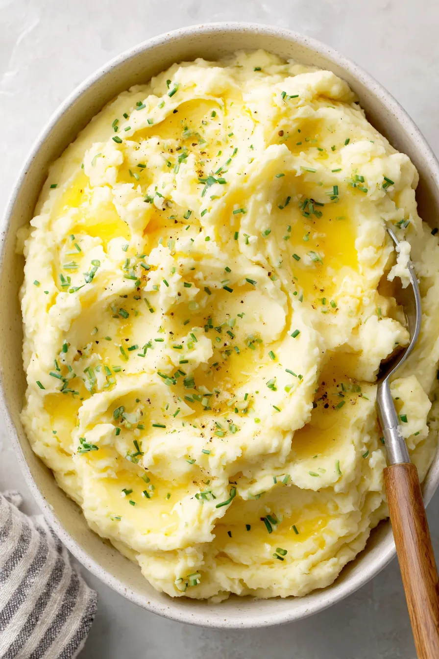 Cream and butter heating in a saucepan