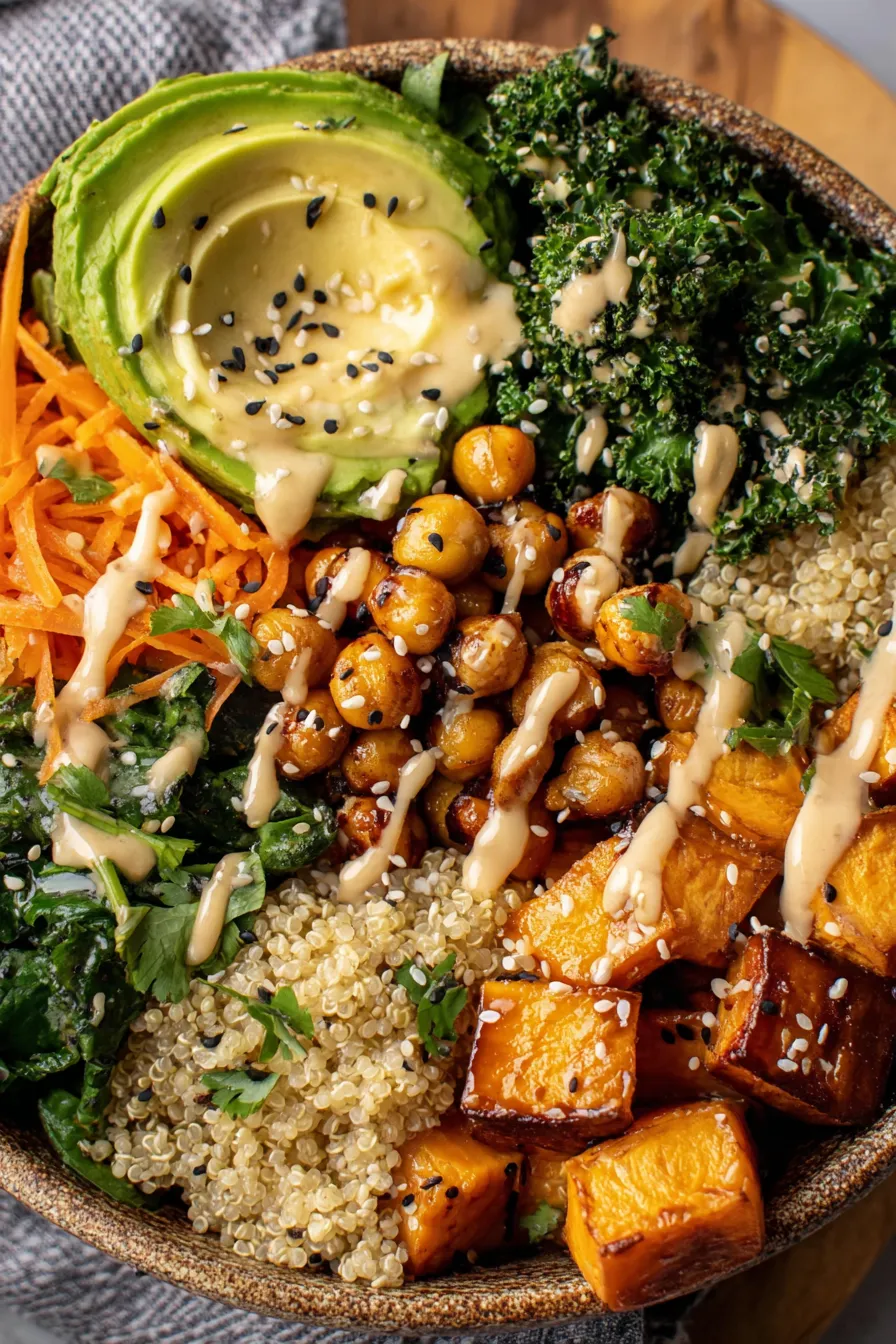 Miso glazed sweet potato on baking sheet ready to roast