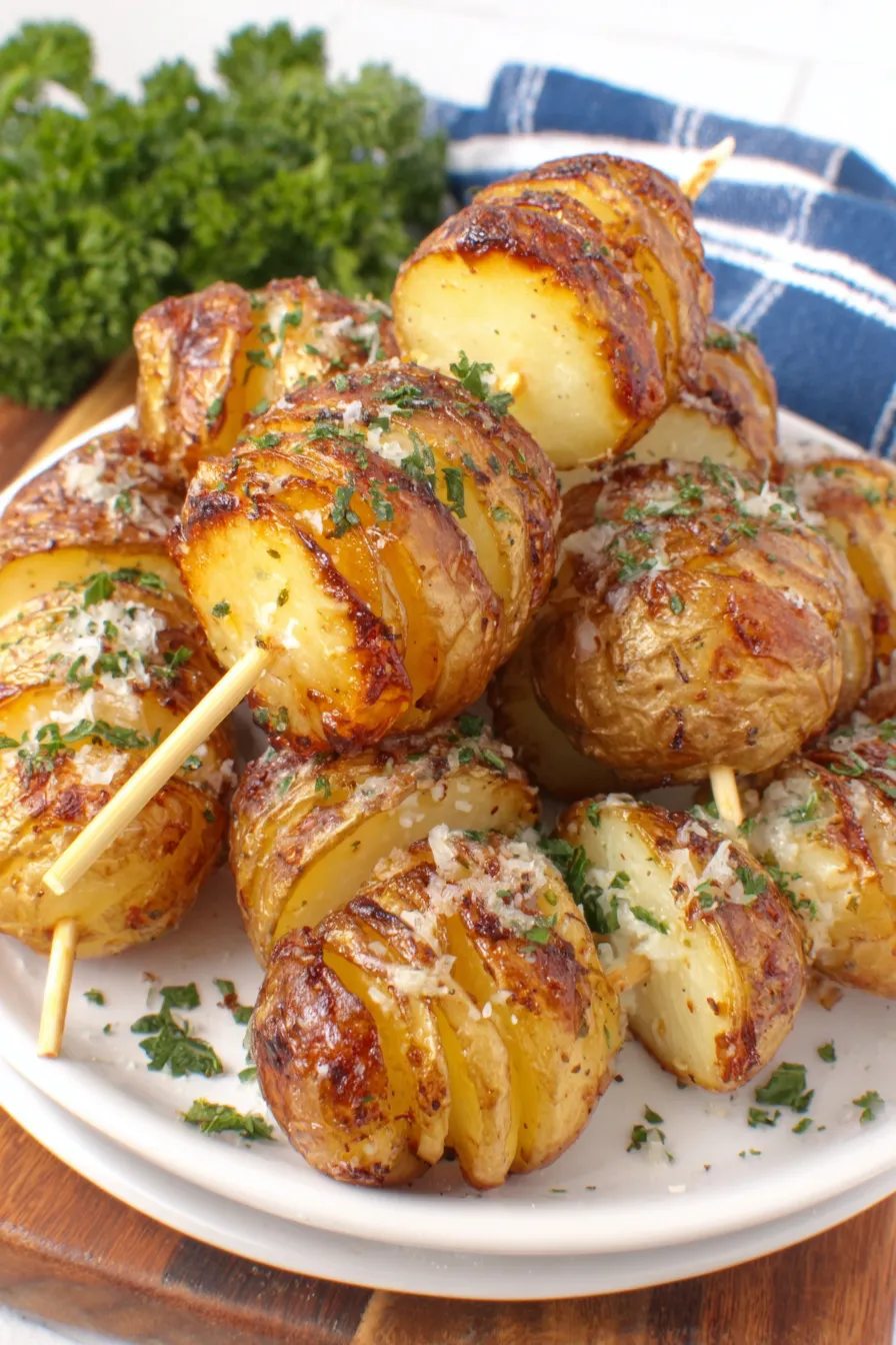 Multiple tornado potatoes in air fryer basket