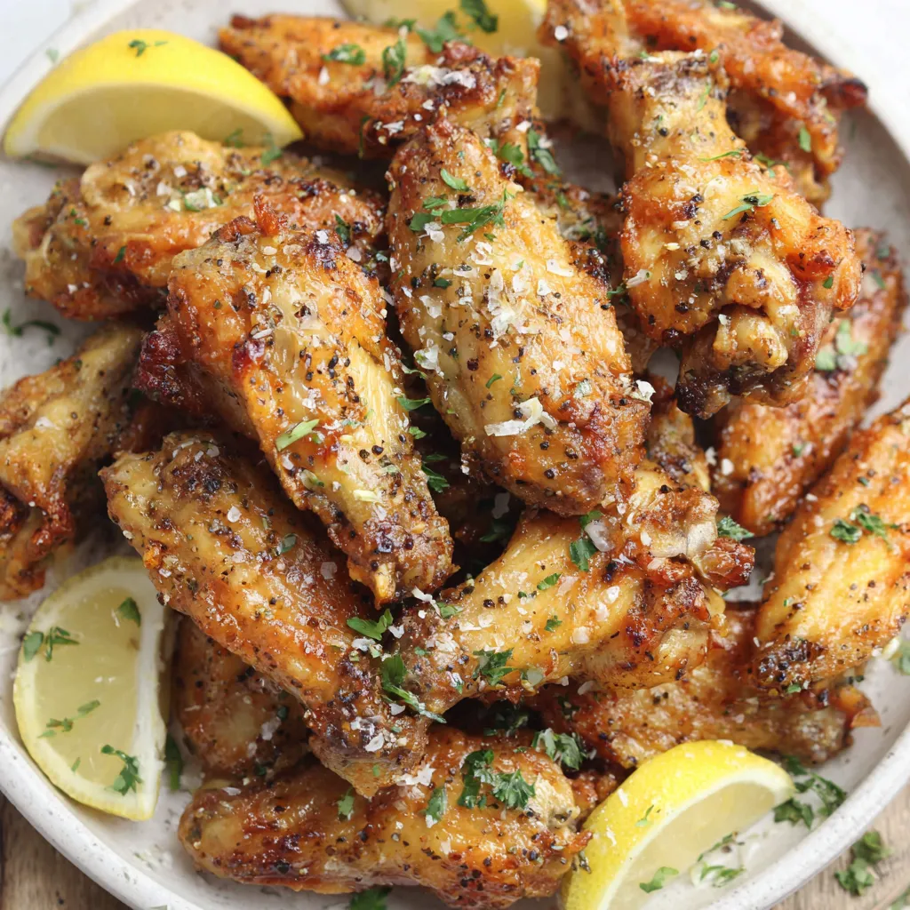 Crisp Lemon-Pepper Wings