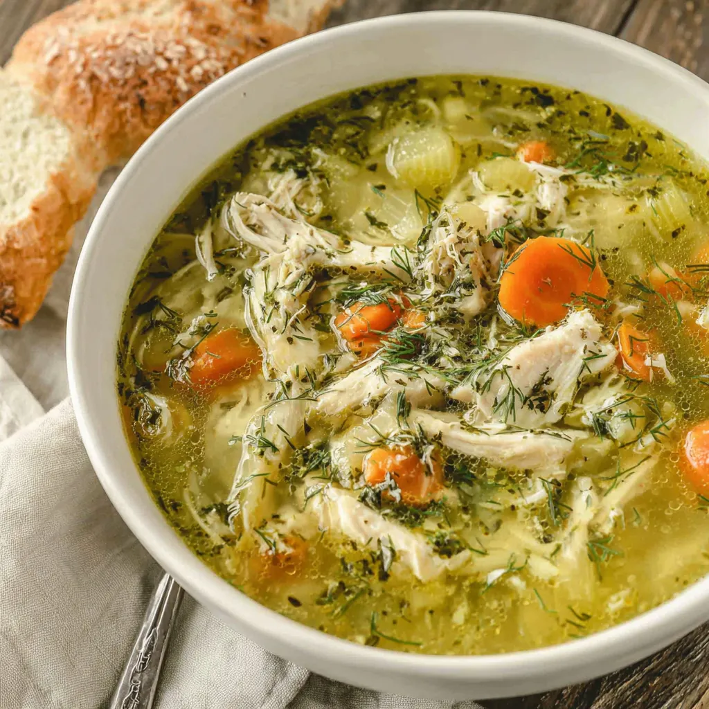 Classic Roasted Chicken Soup