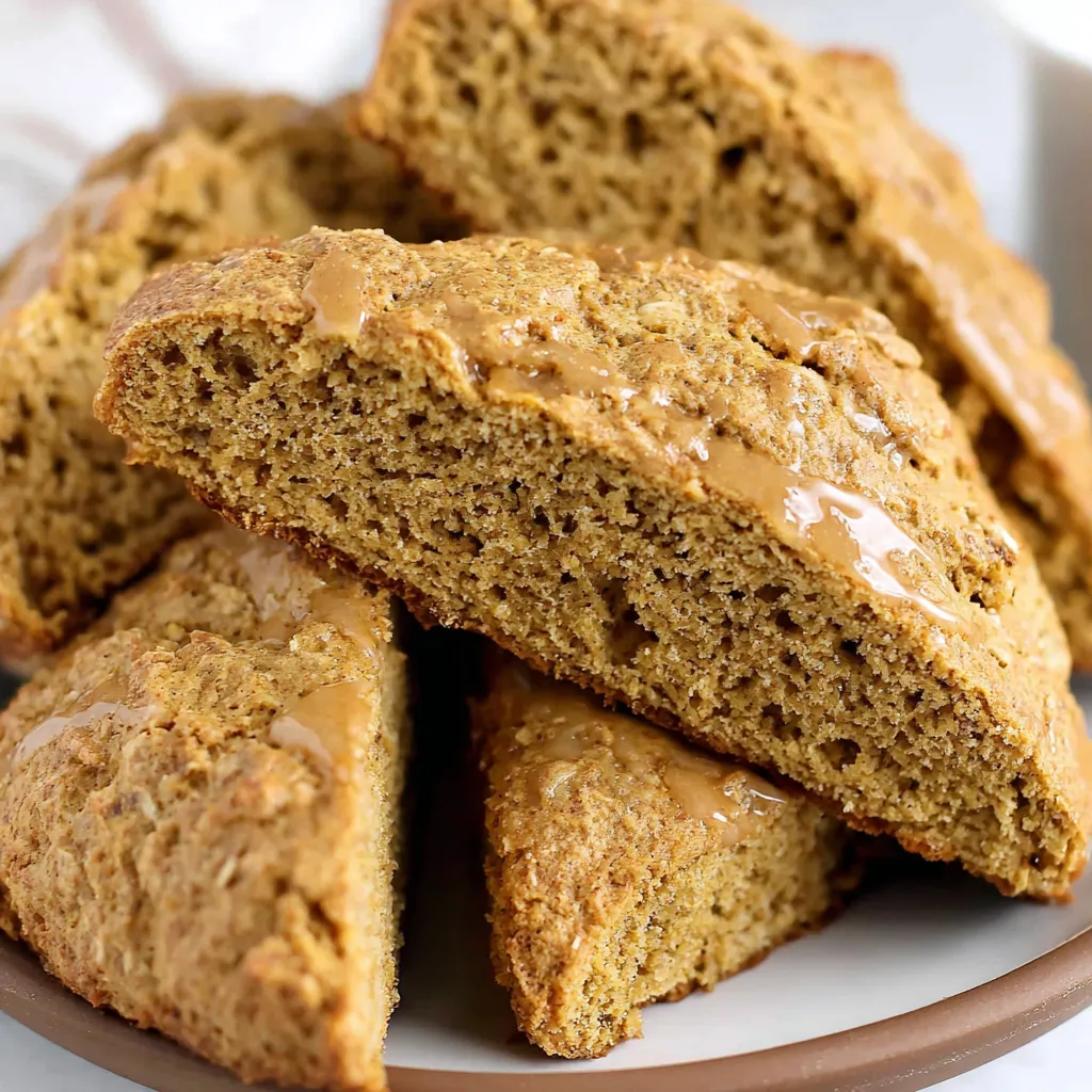 Quick Pumpkin Oatmeal Scones