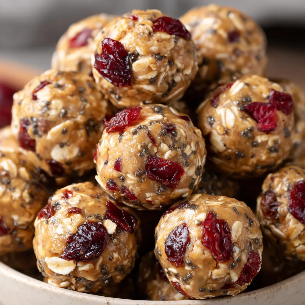 Cranberry Almond Energy Bites