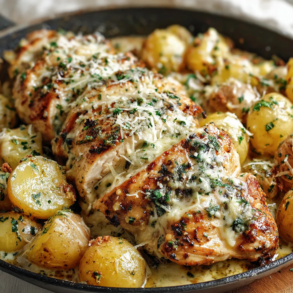Garlic Parmesan Chicken and Potatoes
