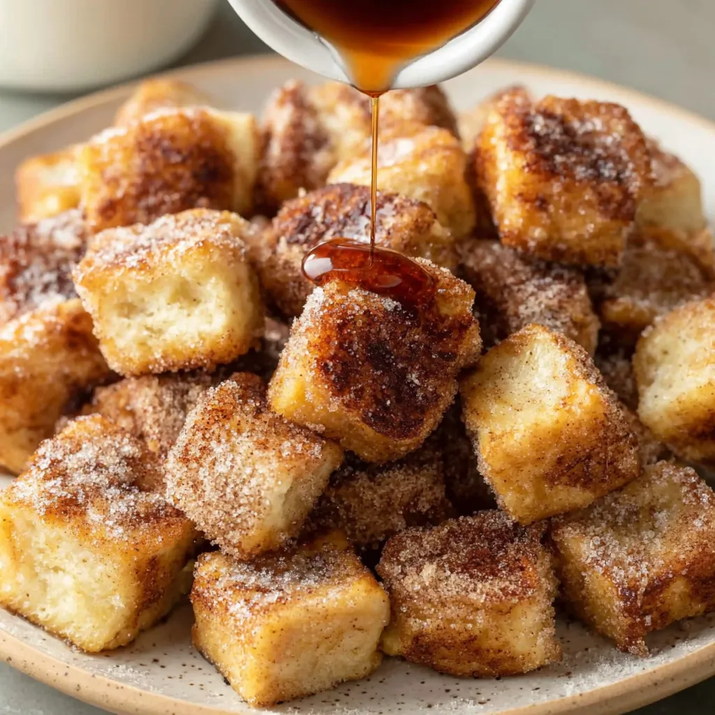 Cinnamon Roll French Toast Bites