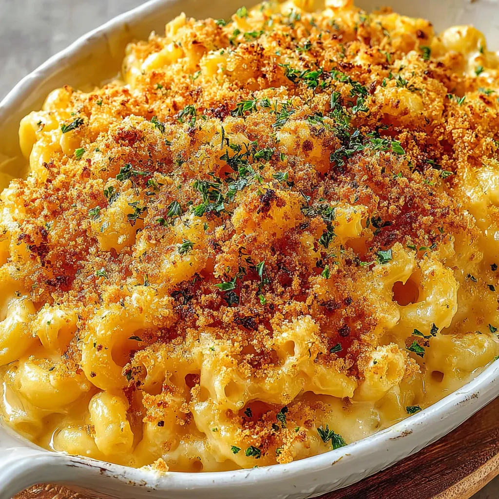 Baked Mac and Cheese with a Crunch