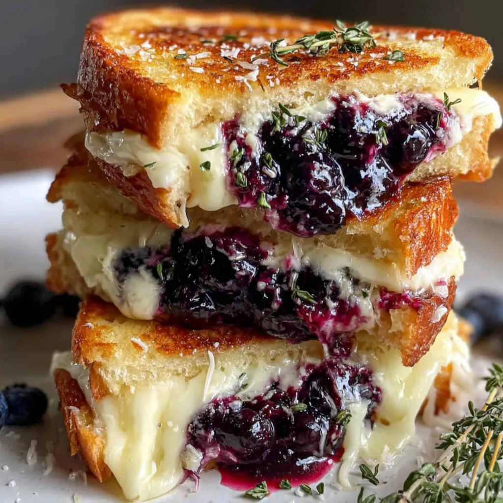 Crispy Blueberry Grilled Cheese