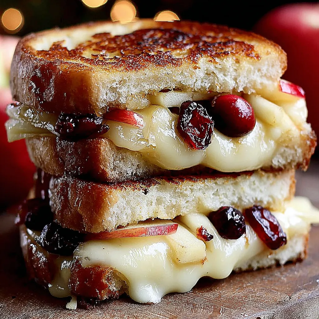 Apple and Cranberry Grilled Cheese
